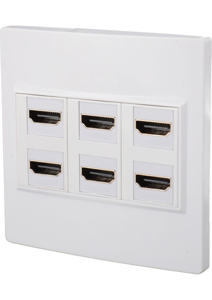 Yüksek Çözünürlüklü Multimedya Arayüzü Duvar Plakası Profesyonel 4K 3840X2160 60HZ 6 Portlu Keystone Duvar Plakası Ev Için (Yurt Dışından) fiyatları