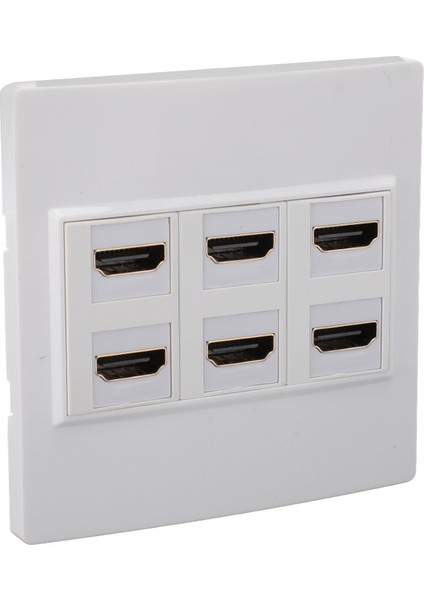 Yüksek Çözünürlüklü Multimedya Arayüzü Duvar Plakası Profesyonel 4K 3840X2160 60HZ 6 Portlu Keystone Duvar Plakası Ev Için (Yurt Dışından) modelleri