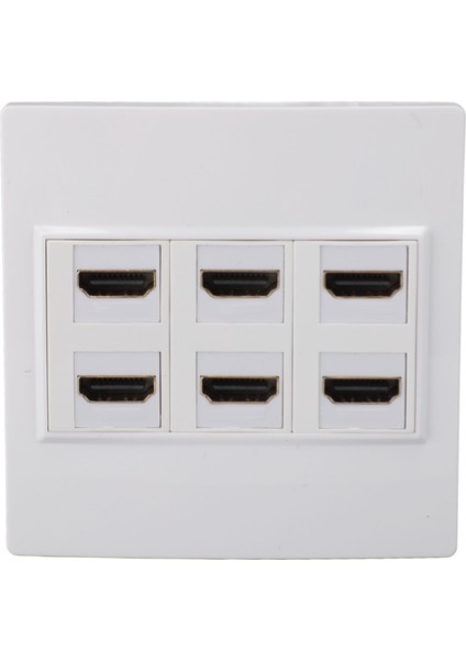 Yüksek Çözünürlüklü Multimedya Arayüzü Duvar Plakası Profesyonel 4K 3840X2160 60HZ 6 Portlu Keystone Duvar Plakası Ev Için (Yurt Dışından) fırsatları