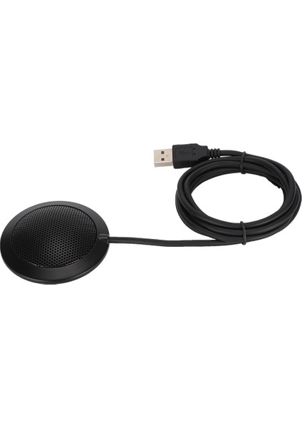 USB Çok Yönlü Alıcı 360 Derece Ses Metal Örgü Kapaklı Masaüstü Toplantıları Için Mikrofon (Yurt Dışından)