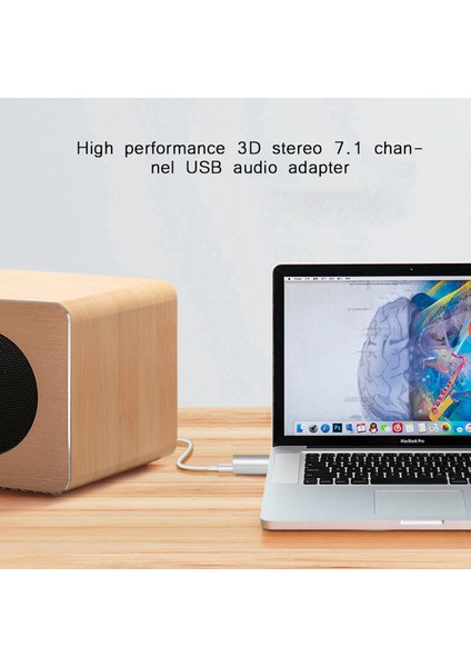 7.1 Kanal Harici USB 2.0 Ila 3.5mm Stereo Ses Ses Kartı Mikrofon Adaptörü Hoparlör (Gümüş) (Yurt Dışından) modelleri