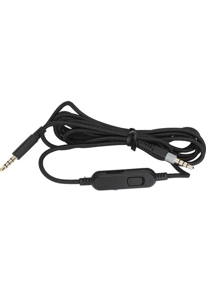 Kulaklık Kablosu 3,5 mm Fiş Yedek Kulaklık Kablosu Hyperx Cloud Mix Için Hat Içi Sessiz Ses Kontrolü G633 G933 (Yurt Dışından)