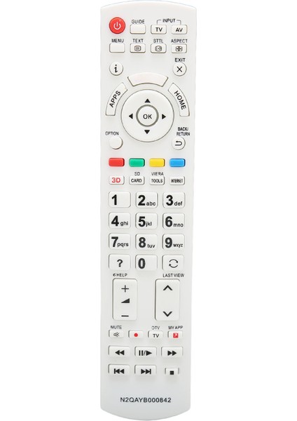 N2QAYB000842 Tv Uzaktan Kumandası Evrensel Yedek Uzaktan Kumanda Tx L42DT60E Tx L42DTC60Y Tx L42DT 65B Txl 60DTW60 (Yurt Dışından)