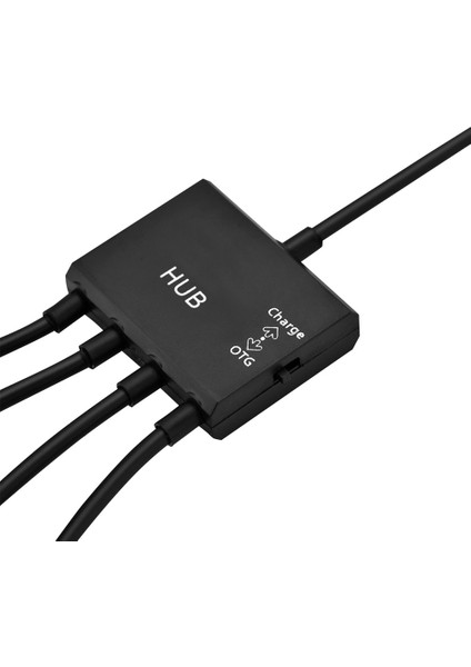 4'ü 1 Arada Usb3.1 Tip C Erkek - USB 2.0 Dişi 3 Portlu USB Hub Otg Fonksiyonu Usb-C Şarj Portu ile (Yurt Dışından)
