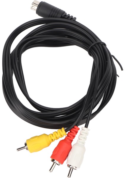 Mini Dın 9 Pin - 3 Rca Kablo Erkek - Erkek Nikel Kaplamalı Ses Video Kompozit Kablo Tv Av Alıcı Monitör Için 5.9ft (Yurt Dışından) modelleri