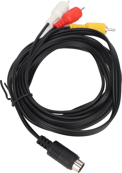 Mini Dın 9 Pin - 3 Rca Kablo Erkek - Erkek Nikel Kaplamalı Ses Video Kompozit Kablo Tv Av Alıcı Monitör Için 5.9ft (Yurt Dışından) fırsatları