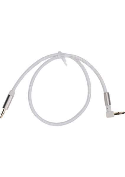 3.5mm Ses Kablosu 3.5mm Erkek - 3.5mm Erkek 90 Derece Dik Açı Altın Kaplama Stereo Kablo Kulaklık Tablet Hoparlör Için 2m / 6.6ft (Yurt Dışından)