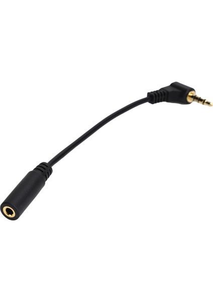 3.5mm Erkek - 3.5mm Dişi Kablo Kordon Mikrofon Kablosu Adaptör Bağlantı Kablosu 25.5cm Siyah (Yurt Dışından)
