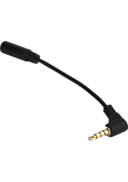 3.5mm Erkek - 3.5mm Dişi Kablo Kordon Mikrofon Kablosu Adaptör Bağlantı Kablosu 25.5cm Siyah (Yurt Dışından)