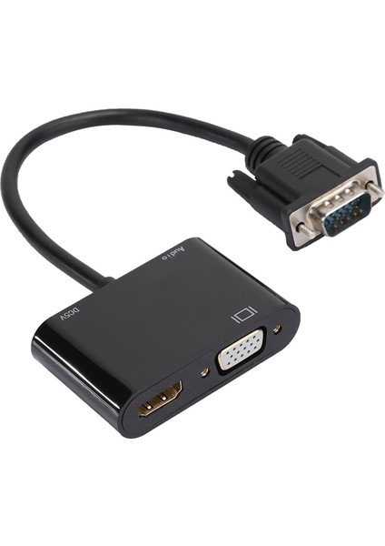 VGA - HDMI VGA Hd Video Dönüştürücü Kablo Bilgisayar Projektörü Için Tak ve Çalıştır Adaptörü (Yurt Dışından) fiyatları