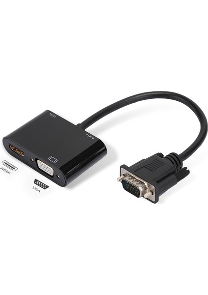 VGA - HDMI VGA Hd Video Dönüştürücü Kablo Bilgisayar Projektörü Için Tak ve Çalıştır Adaptörü (Yurt Dışından) modelleri