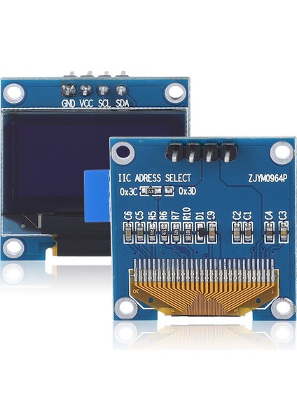 128 x 64 0.96 Inç OLED Ekran 12864 LCD Modülü 51 Serisi MSP430 STM32 Için (Yurt Dışından)