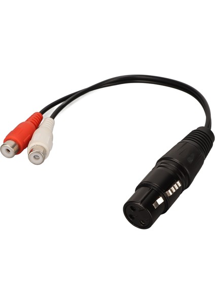 Xlr Dişi 2 Rca Dişi Y Ayırıcı Kablo 3pin Çift Rca 1 Xlr Dişi Dişi Kablo Mikrofon Mikser Amplifikatör Için (Yurt Dışından)