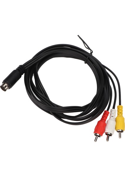 Mini Dın 10 Pin - 3 Rca Kablo Erkek - Erkek Net Sinyal Video Adaptör Kablosu Tv Monitör Projektör Için 5.9ft (Yurt Dışından) fiyatları