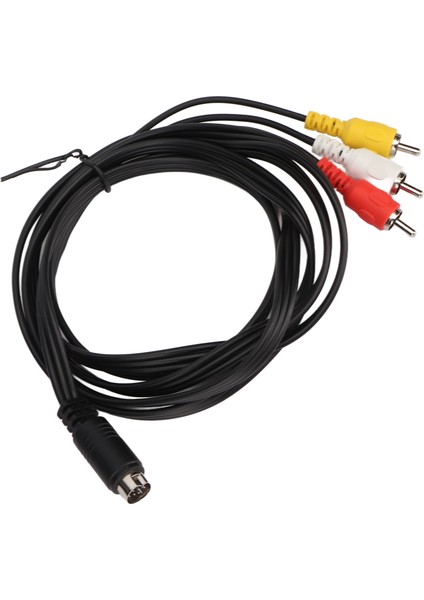 Mini Dın 10 Pin - 3 Rca Kablo Erkek - Erkek Net Sinyal Video Adaptör Kablosu Tv Monitör Projektör Için 5.9ft (Yurt Dışından) modelleri