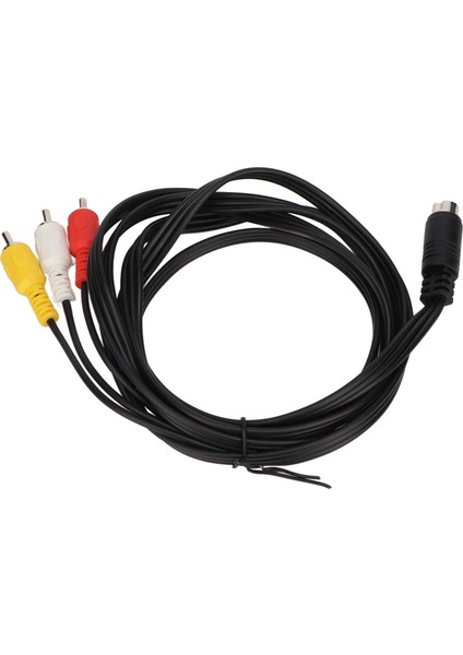 Mini Dın 10 Pin - 3 Rca Kablo Erkek - Erkek Net Sinyal Video Adaptör Kablosu Tv Monitör Projektör Için 5.9ft (Yurt Dışından) fırsatları