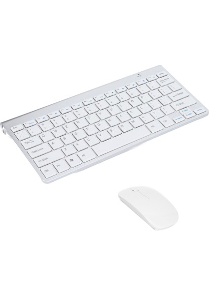 Klavye Fare Kombosu Kablosuz 2.4g USB Ultra Ince Taşınabilir Ergonomik Giyilebilir Klavye ve Fare Dizüstü Bilgisayar Için Gümüş (Yurt Dışından) fiyatları