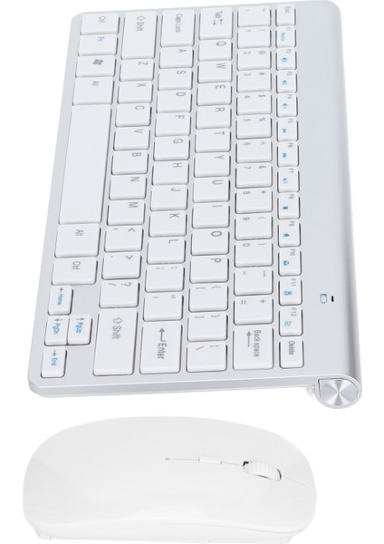 Klavye Fare Kombosu Kablosuz 2.4g USB Ultra Ince Taşınabilir Ergonomik Giyilebilir Klavye ve Fare Dizüstü Bilgisayar Için Gümüş (Yurt Dışından) indirimleri