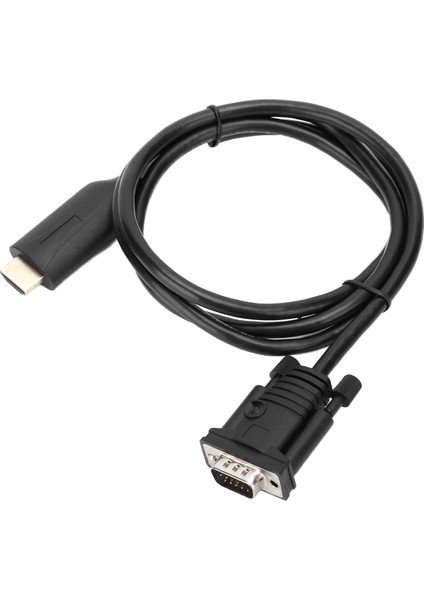 HDMI - VGA Dönüştürücü Adaptör Dijital - Analog Sinyal Transformatörü 1.2m Kablo ile (Yurt Dışından)