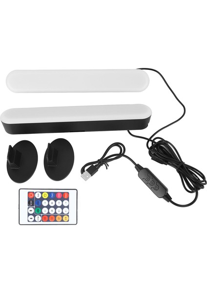 LED Işık Çubuğu Rgb Kısılabilir Bluetooth Uzaktan Kumanda Masaüstü Ortam Işığı Dahili Pil (Yurt Dışından)