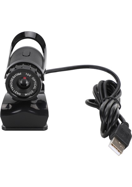 Kamera Siyah USB Yüksek Çözünürlüklü Dahili Dijital Mikrofon Klips Tabanlı Bilgisayar Malzemeleri (Yurt Dışından)