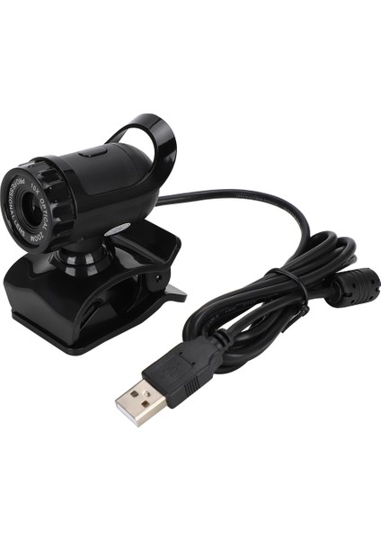 Kamera Siyah USB Yüksek Çözünürlüklü Dahili Dijital Mikrofon Klips Tabanlı Bilgisayar Malzemeleri (Yurt Dışından)