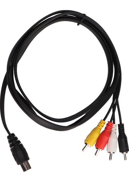 Dın 5 Pin Erkek - 4rca Erkek Kablo Saf Bakır Tel Çekirdek Ses Adaptörü Kablosu 4.9ft (Yurt Dışından)