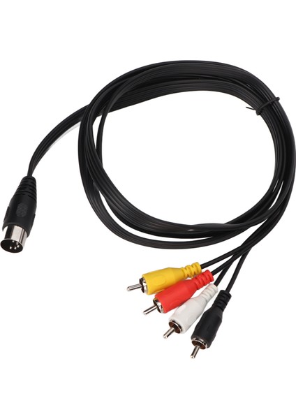 Dın 5 Pin Erkek - 4rca Erkek Kablo Saf Bakır Tel Çekirdek Ses Adaptörü Kablosu 4.9ft (Yurt Dışından)