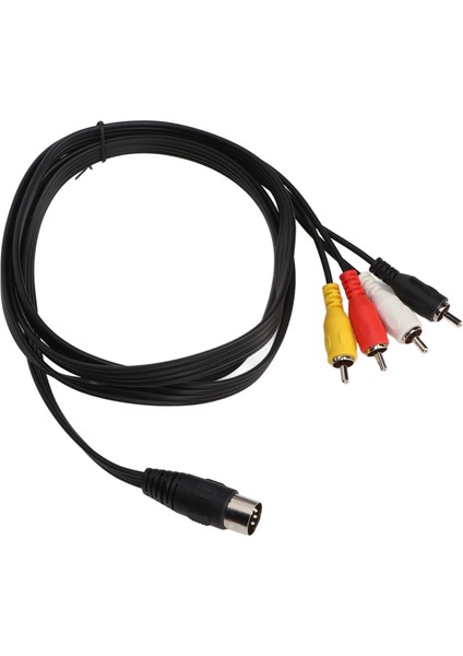 Dın 5 Pin Erkek - 4rca Erkek Kablo Saf Bakır Tel Çekirdek Ses Adaptörü Kablosu 4.9ft (Yurt Dışından)
