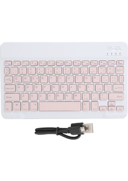 Taşınabilir Mini Kablosuz Bluetooth Klavye Ispanyolca Ipad/samsung/xiaomi/huawei Tablet Pcpembe (Yurt Dışından)
