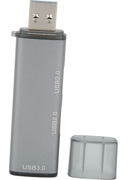 USB 3.0 Hub 3 Port 5gbps Iletim Tak ve Çalıştır Alüminyum Alaşımlı USB Ayırıcı Masaüstü Dizüstü Bilgisayar HDD Yazıcı Için (Yurt Dışından)