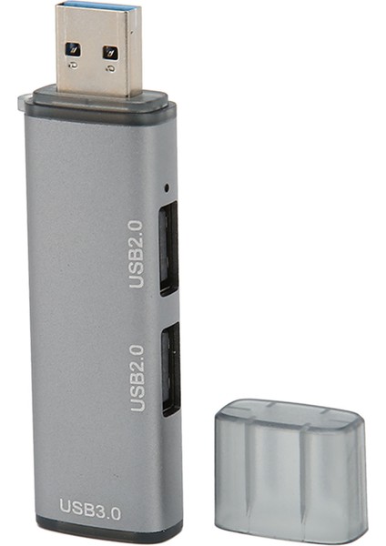 USB 3.0 Hub 3 Port 5gbps Iletim Tak ve Çalıştır Alüminyum Alaşımlı USB Ayırıcı Masaüstü Dizüstü Bilgisayar HDD Yazıcı Için (Yurt Dışından)