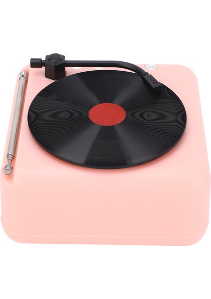 Bluetooth Hoparlör Retro Plak Çalar Tarzı Hifi Ses Kalitesi Bt5.0 Kablosuz Hoparlör Pembe (Yurt Dışından) modelleri