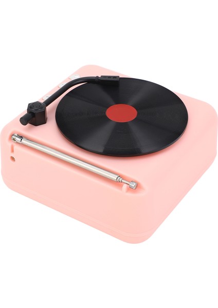 Bluetooth Hoparlör Retro Plak Çalar Tarzı Hifi Ses Kalitesi Bt5.0 Kablosuz Hoparlör Pembe (Yurt Dışından) fırsatları