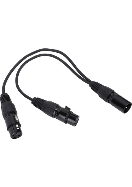 Xlr Erkekten Çift Dişi Ayırıcı Kablo Y Şekli 3 Pin Dengeli Adaptör Kablosu Mikrofon Mikser Hoparlör Için (Yurt Dışından)