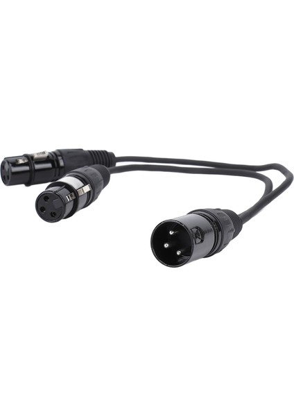 Xlr Erkekten Çift Dişi Ayırıcı Kablo Y Şekli 3 Pin Dengeli Adaptör Kablosu Mikrofon Mikser Hoparlör Için (Yurt Dışından)