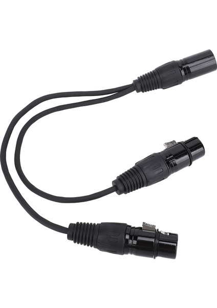 Xlr Erkekten Çift Dişi Ayırıcı Kablo Y Şekli 3 Pin Dengeli Adaptör Kablosu Mikrofon Mikser Hoparlör Için (Yurt Dışından)