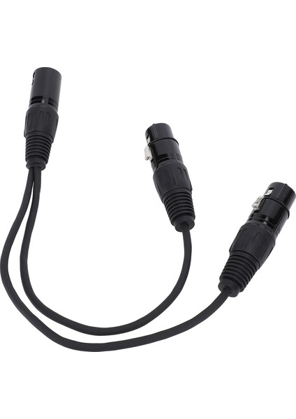 Xlr Erkekten Çift Dişi Ayırıcı Kablo Y Şekli 3 Pin Dengeli Adaptör Kablosu Mikrofon Mikser Hoparlör Için (Yurt Dışından)