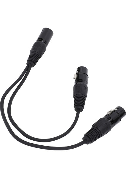 Xlr Erkekten Çift Dişi Ayırıcı Kablo Y Şekli 3 Pin Dengeli Adaptör Kablosu Mikrofon Mikser Hoparlör Için (Yurt Dışından)