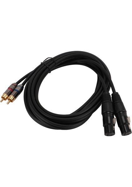 Çift Erkek Çift Xlr Dişi Kablo 22AWG Bakır Pvc Muhafaza Xlr Kablosu Amplifikatör Mikseri Için 3 Metre (Yurt Dışından) fırsatları