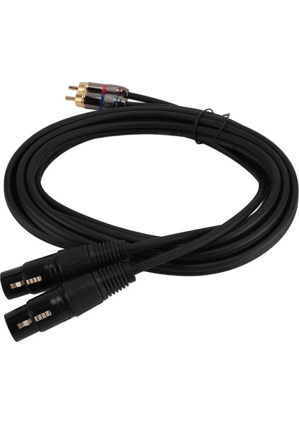 Çift Erkek Çift Xlr Dişi Kablo 22AWG Bakır Pvc Muhafaza Xlr Kablosu Amplifikatör Mikseri Için 3 Metre (Yurt Dışından) indirimleri