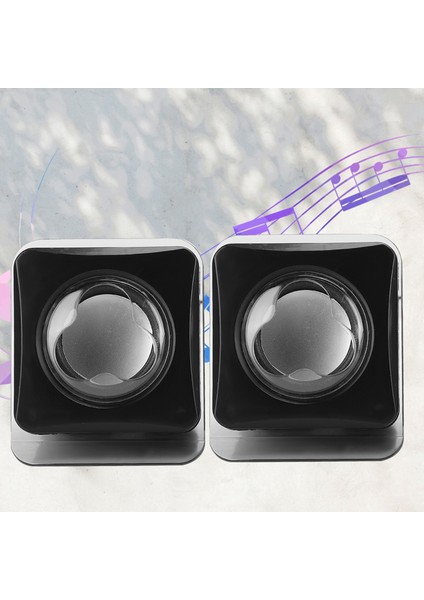 Mini Usb2.0 Masaüstü Dizüstü Bilgisayar Kablolu Stereo Müzik Hoparlörü Multimedya Hoparlör Sistemi (Yurt Dışından)
