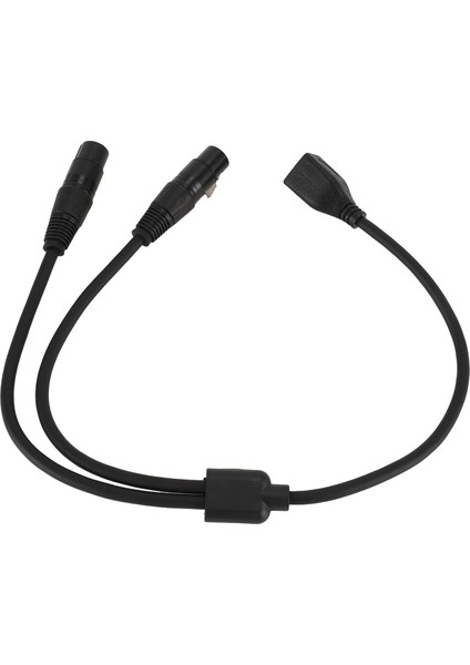 Çift Xlr Dişi - RJ45 Dişi Kablo Xlr - RJ45 Kablo Y Ayırıcı Dmx Kablosu Dmx Con Kontrol Cihazı Serisi Sahne Stüdyosu 0,5 M (Yurt Dışından)