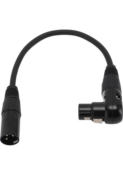 Xlr Mikrofon Uzatma Kablosu Adaptörü 90 Derece Xlr Dişi - Düz Xlr Erkek Kablo Adaptörü Hoparlör Kayıt Odası Için 0,3 Metre / 0,98 Ft (Yurt Dışından)
