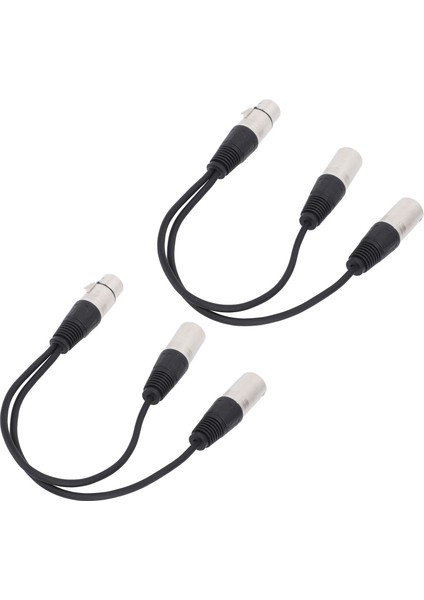 Xlr Ayırıcı Kablo 3pin Xlr Dişi - Çift Xlr Erkek Y Kablosu Tak ve Çalıştır Stüdyo Sahne Mikseri Amplifikatörleri Için 2 Adet (Yurt Dışından) indirimleri