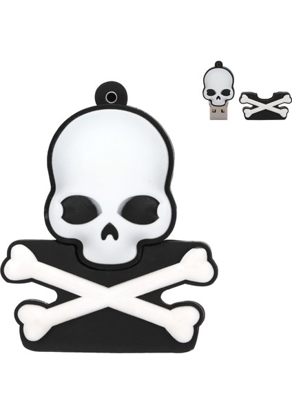 U Disk Kafatası Kişilik Roman Hediyeleri Kompakt Mini U Disk Flash Disk Cadılar Bayramı HEDIYELERI32GB (Yurt Dışından)
