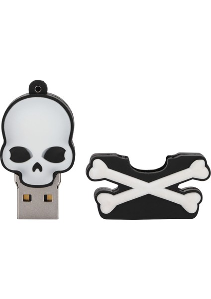 U Disk Kafatası Kişilik Roman Hediyeleri Kompakt Mini U Disk Flash Disk Cadılar Bayramı HEDIYELERI32GB (Yurt Dışından) fiyatları