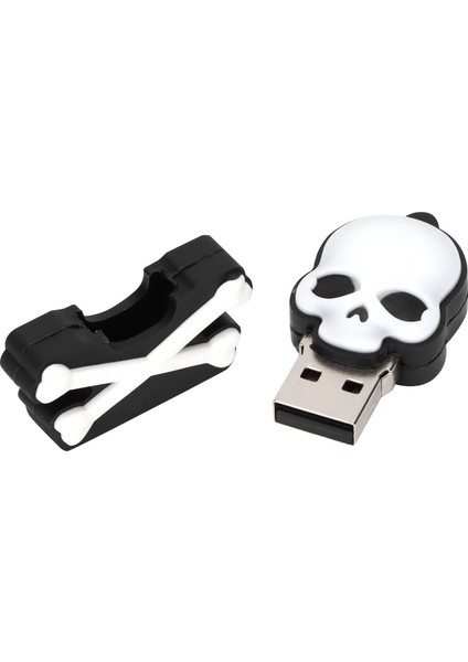 U Disk Kafatası Kişilik Roman Hediyeleri Kompakt Mini U Disk Flash Disk Cadılar Bayramı HEDIYELERI32GB (Yurt Dışından) fırsatları