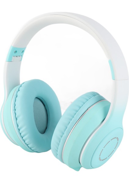 Bluetooth Kulaklık Ağır Bas Gürültü Önleyici Katlanabilir Degrade Renkli Işıklı Kablosuz Kulaklık Telefon Dizüstü Bilgisayar Yeşil (Yurt Dışından) modelleri