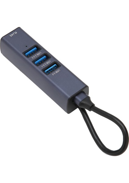 4'ü 1 Arada USB C Hub RJ45 100MBPS Ethernet Bağlantı Noktası 3 USB Bağlantı Noktası Dizüstü Bilgisayarlar Tabletler Için Depolama Delikli USB C - Ethernet Adaptörü (Yurt Dışından)
